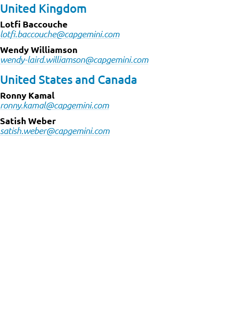 United Kingdom Lotfi Baccouche lotfi.baccouche@capgemini.com Wendy Williamson wendy laird.williamson@capgemini.com Un...