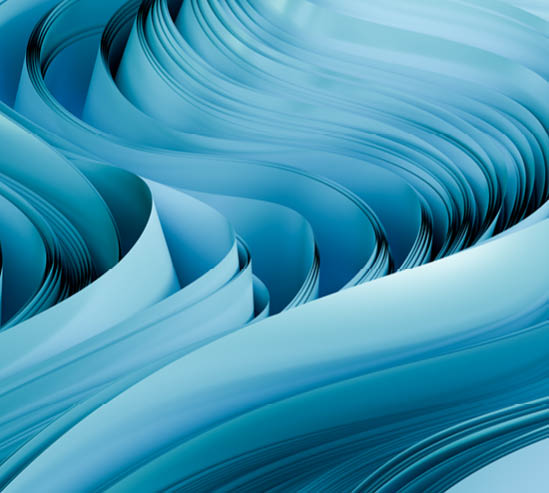 A blue and white ocean wave. Description generated by AI